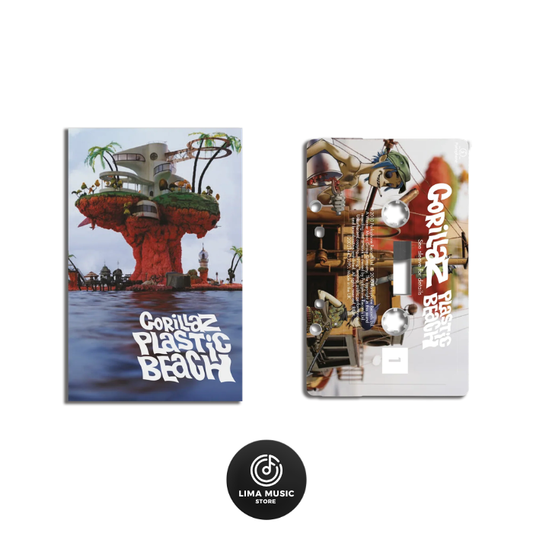 Gorillaz - Plastic Beach (Cassette edición limitada de color blanco con impresión directa)