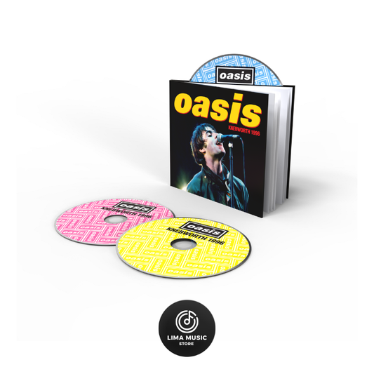 Oasis - Knebworth 1996 (CD doble + DVD, edición deluxe en tapa dura)