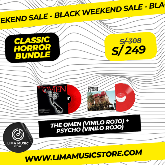 [BLACK WEEKEND] Bandas Sonoras The Omen y Psycho - Classic Horror Bundle (2 Vinilos de color)