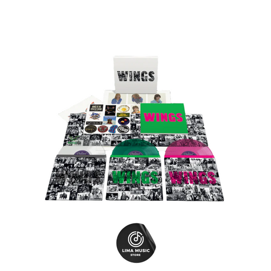 Paul McCartney & Wings - WINGS (Box set de 3 vinilos de colores transparente, verde y rosa translúcidos en estuche de tapa dura troquelada con 2 pósters, stickers y 1 litografía exclusiva)