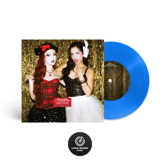 Olivia Rodrigo feat. Chappell Roan - Expectations (Vinilo de 7" edición single de color "L.A. behavior", azul translúcido)