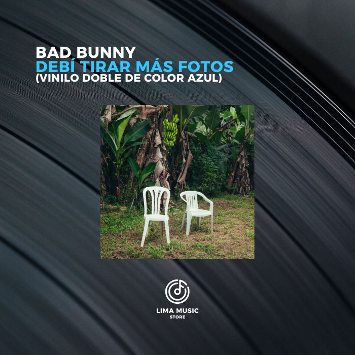 Bad Bunny - Debí tirar más fotos (Vinilo doble de color azul Bad Bunny - Debí tirar más fotos (Vinilo doble de color azul