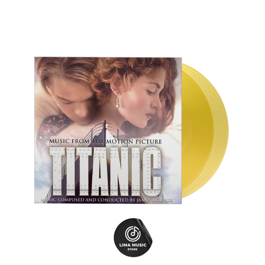 Varios (Banda Sonora) - Titanic (Vinilo doble edición limitada, audiófila y numerada, de color amarillo translúcido, con póster e impresión réplica de portada de periódico)