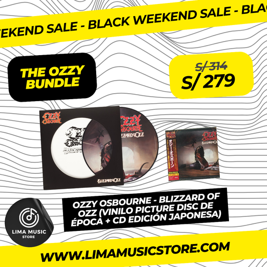 [BLACK WEEKEND] Ozzy Osbourne - The Ozzy Bundle (Vinilo picture disc de época + CD edición japonesa)