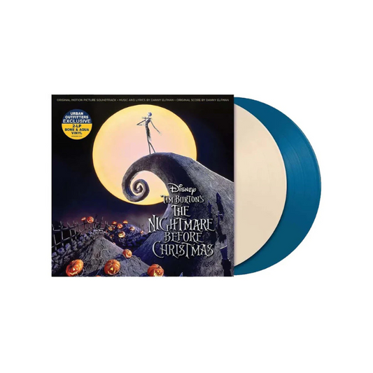 Varios (Banda Sonora) - The Nightmare Before Christmas (Edición limitada en Vinilo Doble de Color Color hueso y aguamarina)