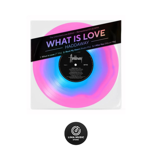 Haddaway - What Is Love (Vinilo de 10" edición The Unlimited Love de color azul y rosado fluorescente)