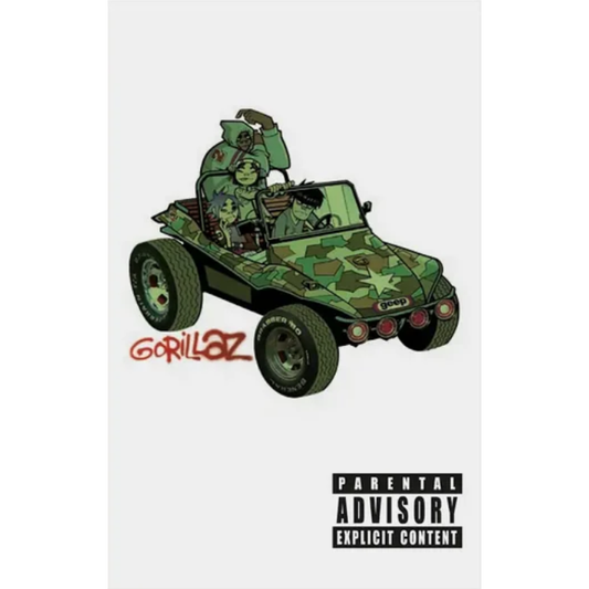 Gorillaz - Gorillaz (Cassette edición limitada de color blanco con estampado de camuflaje)