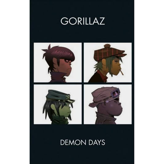 Gorillaz - Demon Days (Cassette edición limitada de color blanco con impresión directa)