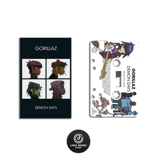 Gorillaz - Demon Days (Cassette edición limitada de color blanco con impresión directa)
