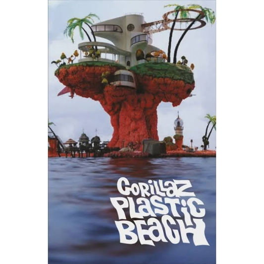 Gorillaz - Plastic Beach (Cassette edición limitada de color blanco con impresión directa)